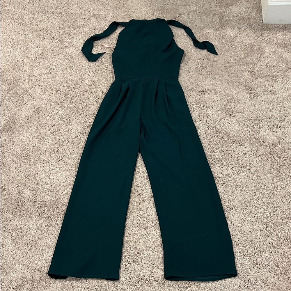 Gal Meets Glam Teal Sleeveless Jumpsuit
